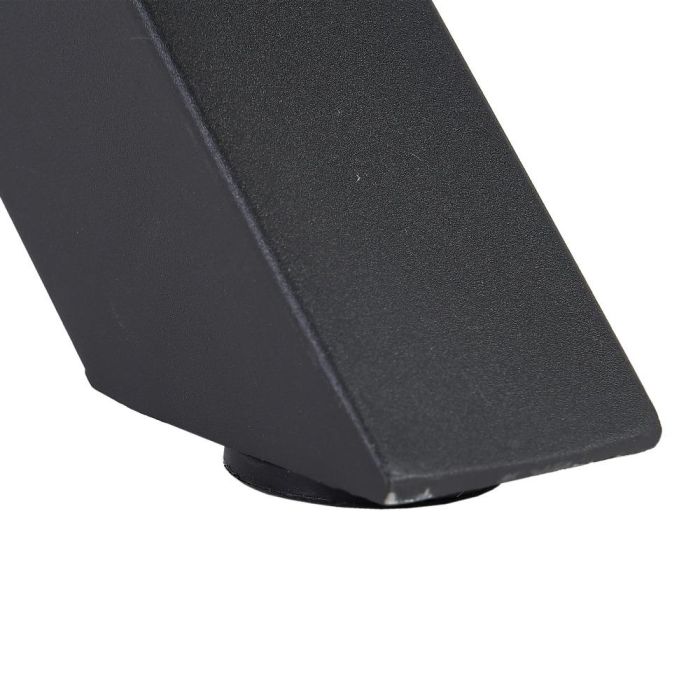 Mesa Comedor Marrón-Negro Dm-Metal 160 X 90 X 76 cm