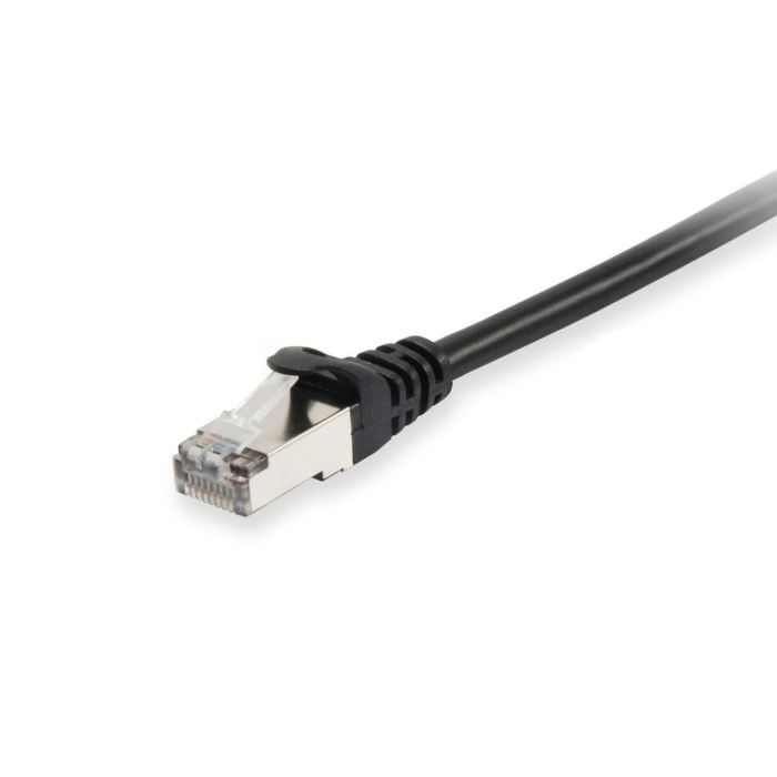 Equip 605595 - Cable de Red Patch Cat6 S/FTP 7.5m Negro LSZH para Ethernet Gigabit RJ45 con conectores chapados en Oro