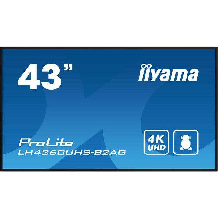 iiyama 43" 3840x2160, UHD VA panel, Haze 25% 500cd/m², Landscape and Portrait