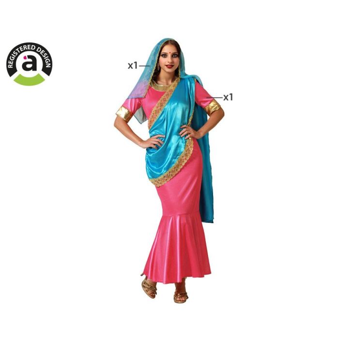 Disfraz Hindú Asiático Rosa Mujer Adulto XS-S Vestido Veló 0 Disfraz Hindú Asiático Rosa Mujer Adulto XS-S Vestido Veló 0