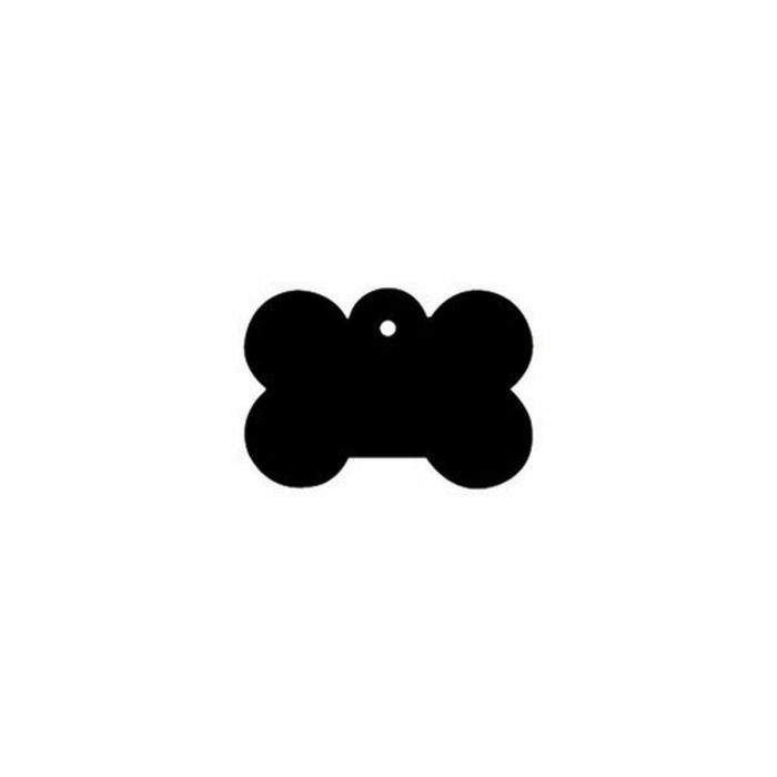 Placa identificativa para collar Imarc Bone Negro 1