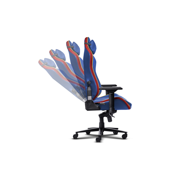 Trust Gxt 721Sm Ruya Pro Silla para Videojuegos Universal Asiento Acolchado Azul, Rojo 4