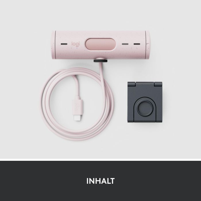 Logitech Webcam Brio 500 Rosa Full HD 1080p, 4 MP, Zoom Digital 4x, Enfoque Automático, USB-C 9 Logitech Webcam Brio 500 Rosa Full HD 1080p, 4 MP, Zoom Digital 4x, Enfoque Automático, USB-C 9