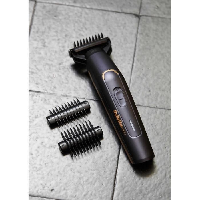 Babyliss BG120E Recortadora Corporal y Facial Eléctrica para Hombre - Afeitadora Húmedo/Seco, 70 min Autonomía