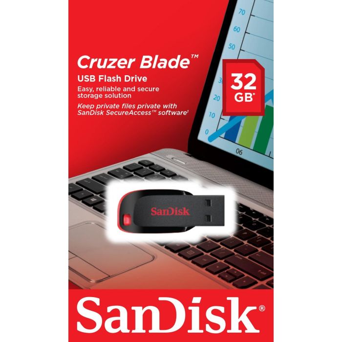 SanDisk Pendrive Cruzer Blade 32GB USB 2.0 SDCZ50-032G-B35 2