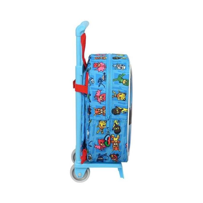 Mochila Escolar con Ruedas PJ Masks Azul 22 x 27 x 10 cm 3 Mochila Escolar con Ruedas PJ Masks Azul 22 x 27 x 10 cm 3