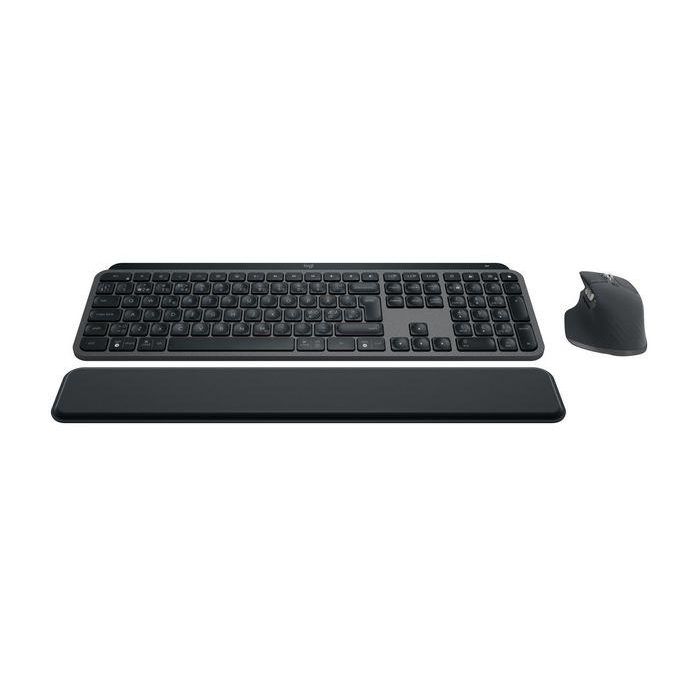 Logitech MX Keys S Combo Teclado y Ratón Inalámbricos, Nordic - Negro