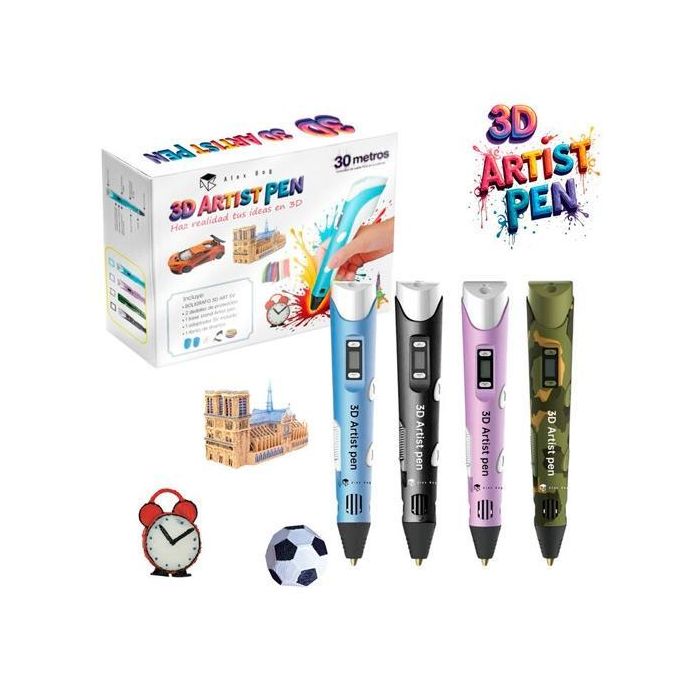 Roymart 3D Artist Pen C- 6 Colores De Recambios 4 Colores
