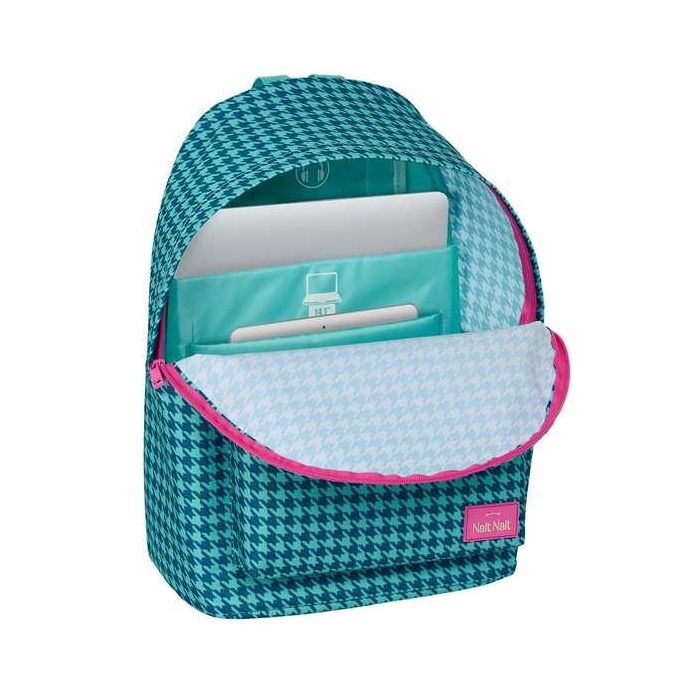 Mochila para Portátil Nait Nait Pata de gallo verde Verde 31 x 41 x 16 cm 3 Mochila para Portátil Nait Nait Pata de gallo verde Verde 31 x 41 x 16 cm 3