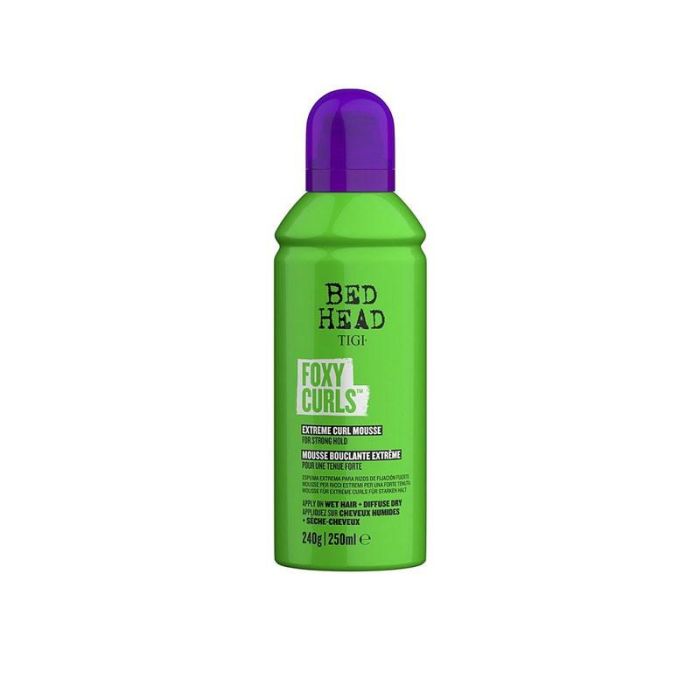 Bed Head Foxy Curls Mousse para Rizos Extremos y Fuerte Fijación, Protección Térmica y Anti-Frizz, 250ml