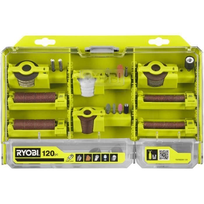 Caja RYOBI RAR800K-120 - 120 piezas multiusos 1