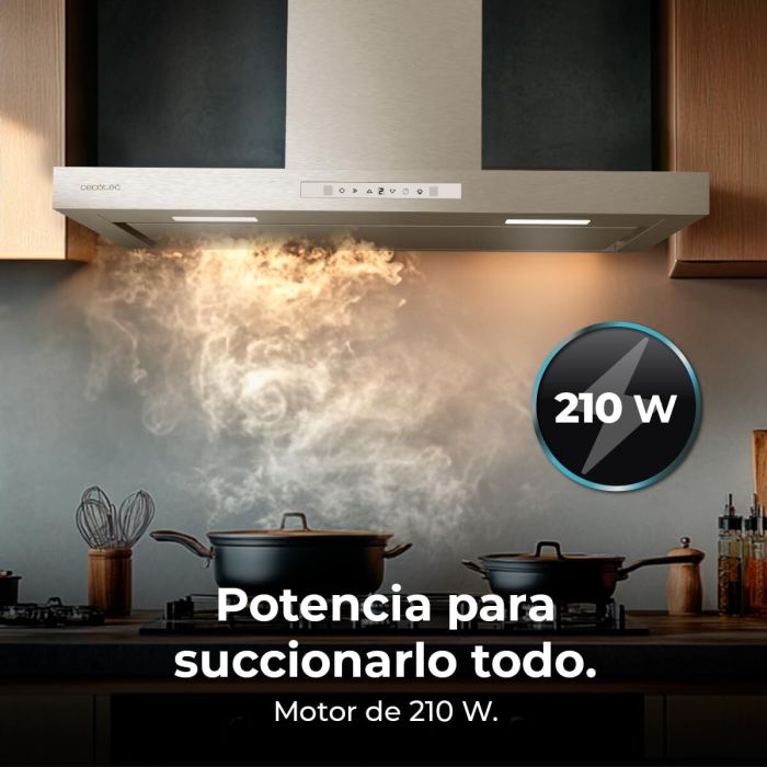 Cecotec Campana Convencional Bolero Flux TT 908000 Slim 90 cm Blanco A++ 3 velocidades 18 Cecotec Campana Convencional Bolero Flux TT 908000 Slim 90 cm Blanco A++ 3 velocidades 18