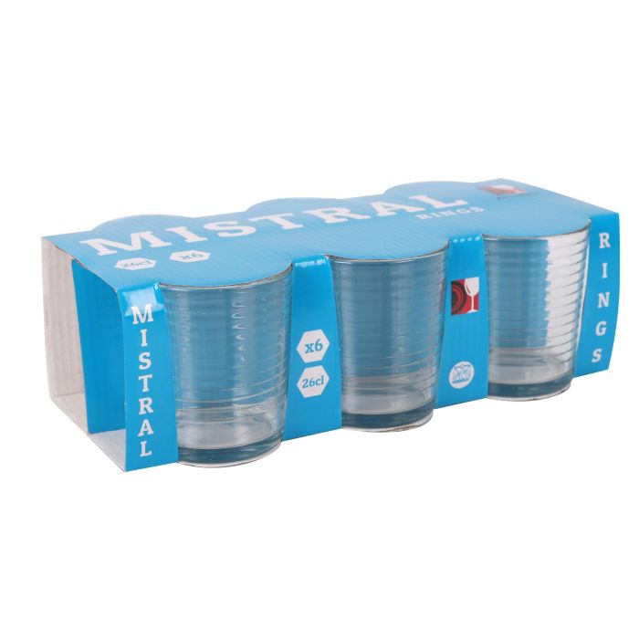 Set de 6 Vasos Mistral Rings 260 ml - Inde (12 Cajas) 4 Set de 6 Vasos Mistral Rings 260 ml - Inde (12 Cajas) 4
