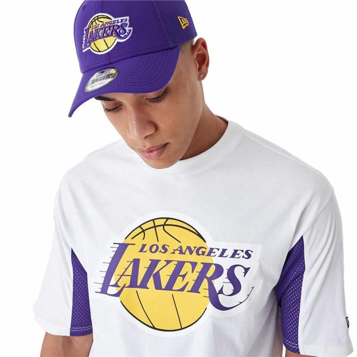 Camiseta Deportiva de Manga Corta New Era 60435482 Blanco (S)