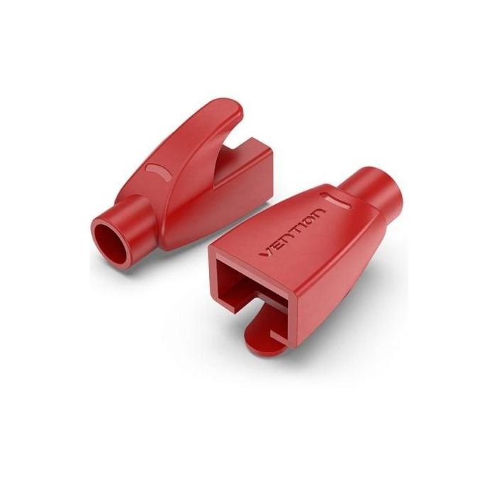 Vention IODR0-100 Funda Protectora RJ45 para Cable de Red, 100 unidades Rojas, PVC, Impermeable, Antipolvo y Antitirones Vention IODR0-100 Funda Protectora RJ45 para Cable de Red, 100 unidades Rojas, PVC, Impermeable, Antipolvo y Antitirones