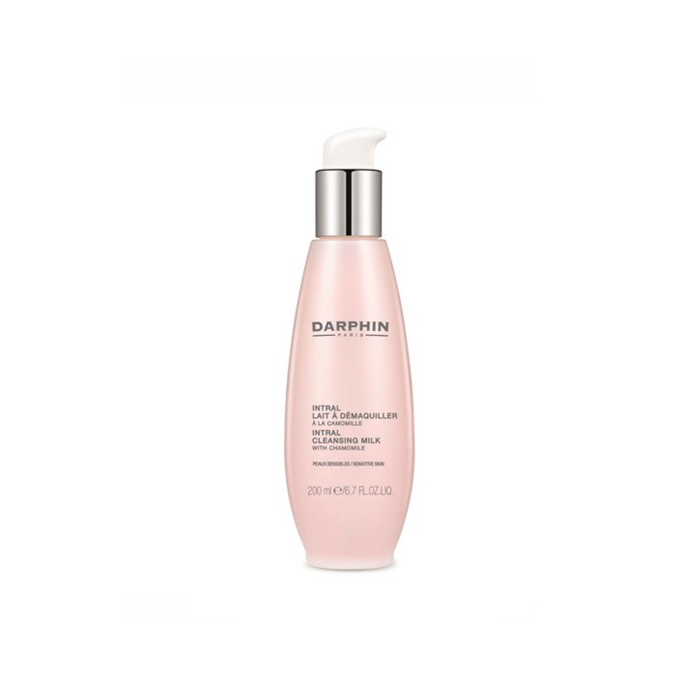 Darphin Intral Leche Limpiadora Facial Suave con Manzanilla para Piel Sensible 200 ml, Envase con Dosificador