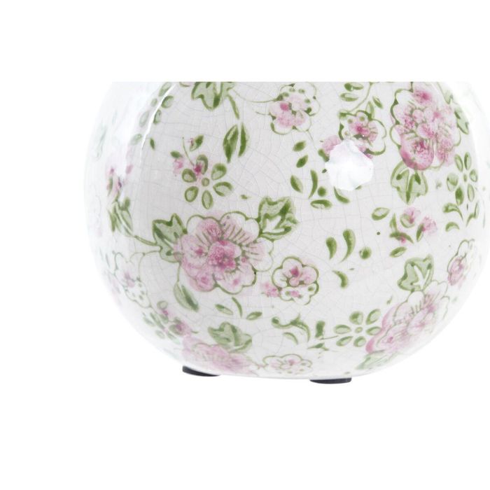 Bola Decorativa DKD Home Decor Flores Gres (12 x 12 x 12 cm) 1 Bola Decorativa DKD Home Decor Flores Gres (12 x 12 x 12 cm) 1