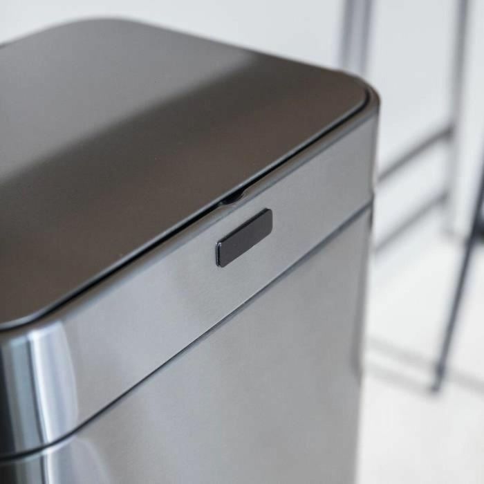 Kitchen Move Superior - Contenedor de Basura Automático de 60 Litros, Acero Inoxidable Moderno, Gran Capacidad para Familias Activas 4