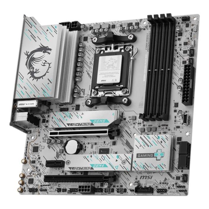 MSI B850M GAMING PLUS WiFi Placa Base micro ATX AMD B850 Zócalo AM5 DDR5 Compatible Ryzen 7000/8000/9000 Series Wi-Fi 7 5 Gigabit Ethernet 2