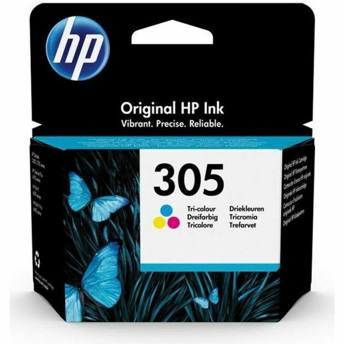 Cartucho de tinta tricolor original HP 305 para HP DeskJet 2300/2700 / Plus 4100, ENVY 6000 / Pro 6400 (3YM60AE)