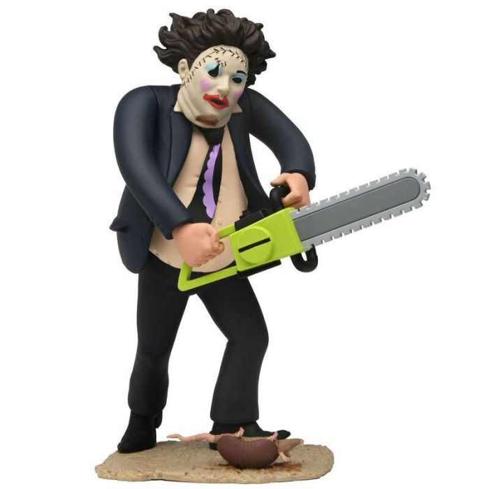 Figura Leatherface Pretty Woman Texas Chainsaw Man Massacre 50th Anniversary Toony Terrors 15cm 1