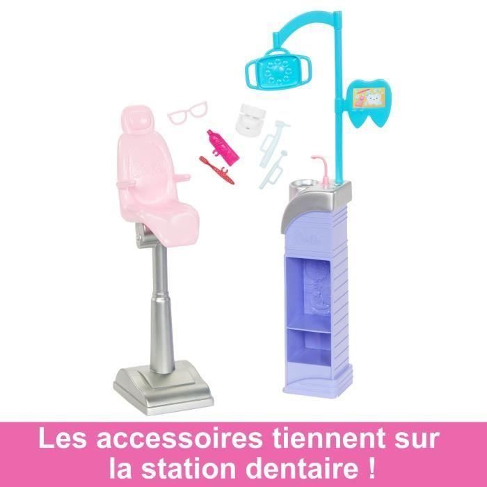 Consulta dental Barbie - BARBIE - HKT69 - 2 muñecas, silla, herramientas dentales, cepillo de dientes, pasta de dientes 4 Consulta dental Barbie - BARBIE - HKT69 - 2 muñecas, silla, herramientas dentales, cepillo de dientes, pasta de dientes 4