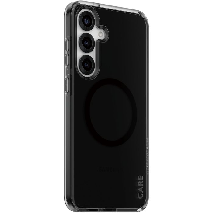 PanzerGlass CARE Flagship Case Smokey/Black, Funda QI Compatible para Samsung Galaxy S25 Plus