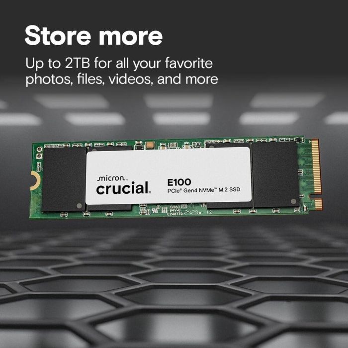 Crucial CT1000E100SSD8 SSD Interno 1 TB PCIe Gen4 NVMe M.2 Hasta 5000 MB/s 14 Crucial CT1000E100SSD8 SSD Interno 1 TB PCIe Gen4 NVMe M.2 Hasta 5000 MB/s 14