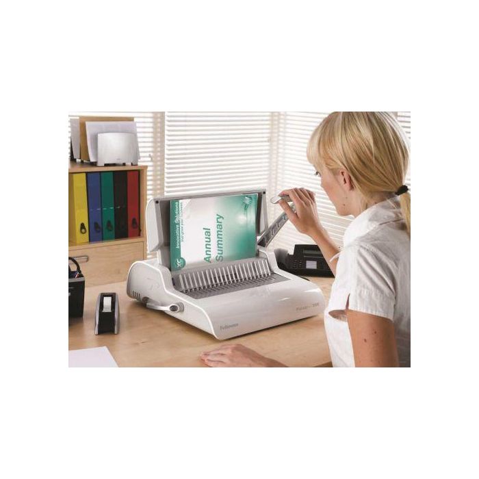 Fellowes Encuadernadora Canutillo Plástico Pulsar+ 5627601 - Perfora 17 Hojas, Encuaderna 300 Hojas 2