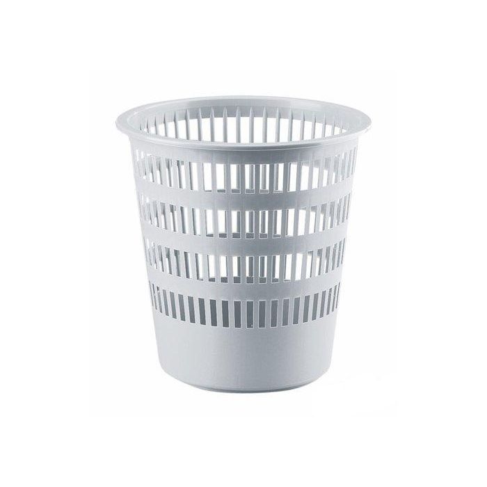 Faibo Papelera de Plástico Rejilla 16 Litros 310x315 mm Serie 306 Gris