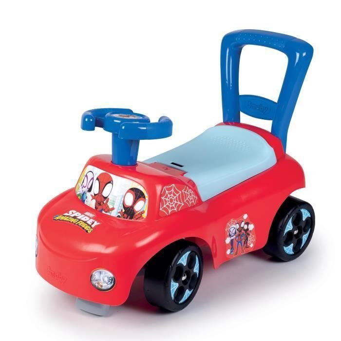 Smoby - Spydey Auto Carrier - Función Trotteur - Volante de dirección de dirección Smoby - Spydey Auto Carrier - Función Trotteur - Volante de dirección de dirección