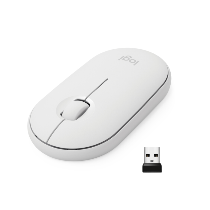 Logitech 910-005716 - Ratón Pebble M350 Óptico Ambidextro Inalámbrico RF + Bluetooth 1000 DPI Blanco Clic Silencioso Logitech 910-005716 - Ratón Pebble M350 Óptico Ambidextro Inalámbrico RF + Bluetooth 1000 DPI Blanco Clic Silencioso