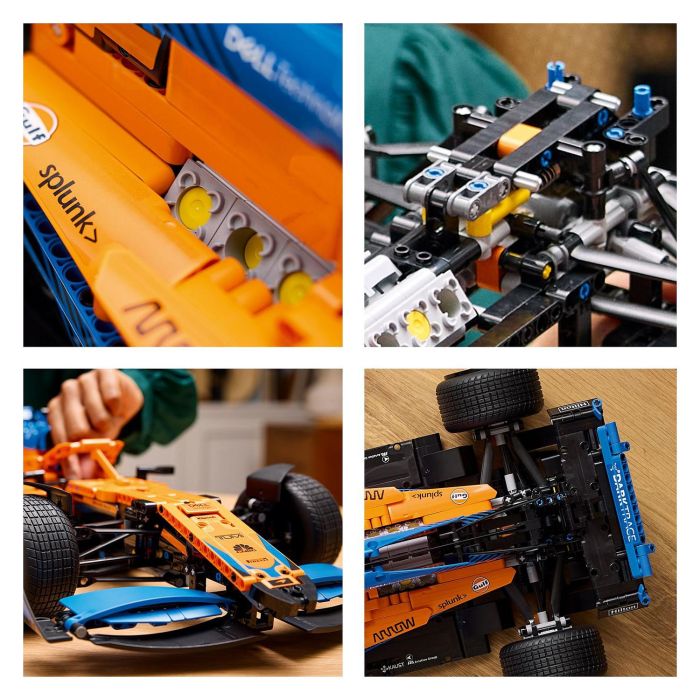 Lego 42141 Technic The McLaren Formula 1 2022 Race Car, modelo a escala F1, kit de construcción para adultos