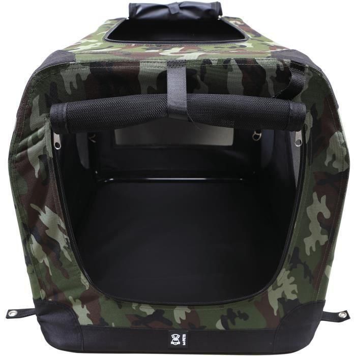 Caja de transporte - M PETS - COMFORT CRATE L - Camuflaje - Plegable - Estructura metálica - Rejillas de ventilación 2 Caja de transporte - M PETS - COMFORT CRATE L - Camuflaje - Plegable - Estructura metálica - Rejillas de ventilación 2