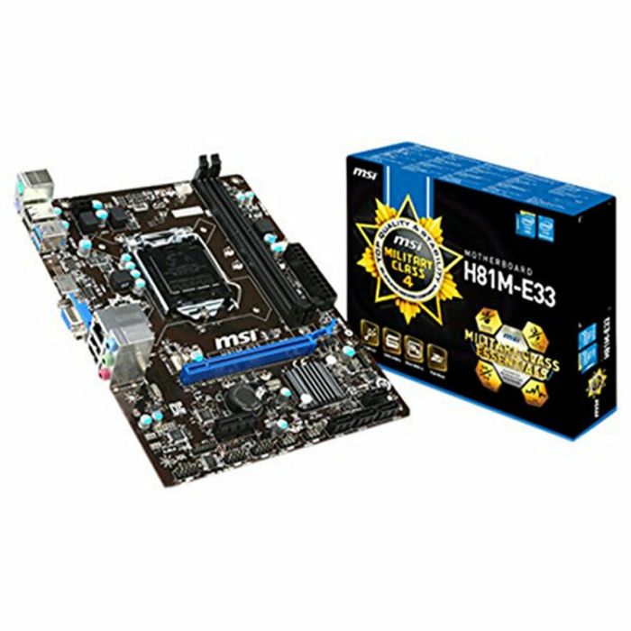 Placa Base MSI H81M-E33 mATX LGA1150 Placa Base MSI H81M-E33 mATX LGA1150