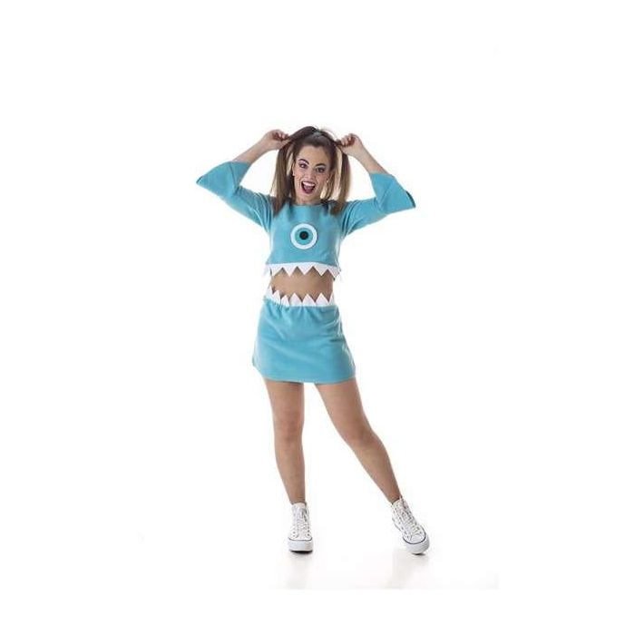 Creaciones Llopis Disfraz Adulto Monster Azul Talla S Falda y Top Creaciones Llopis Disfraz Adulto Monster Azul Talla S Falda y Top