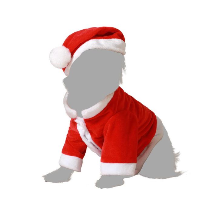 Disfraz Para Mascota Papa Noel L 2