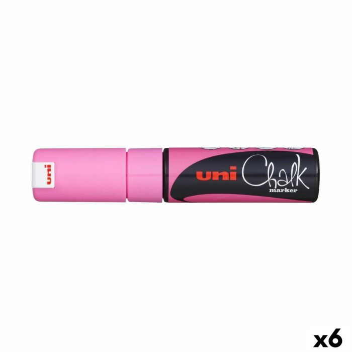 Uniball marcador de tiza liquida pwe-8k rosa fluor -6u- Uniball marcador de tiza liquida pwe-8k rosa fluor -6u-