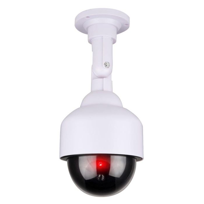 Cámara seguridad simulada tipo domo color blanco ø12 x 24 cm 1 Cámara seguridad simulada tipo domo color blanco ø12 x 24 cm 1