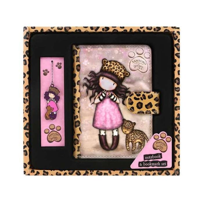 Set de Papelería Gorjuss Purrrrrfect love Leopardo