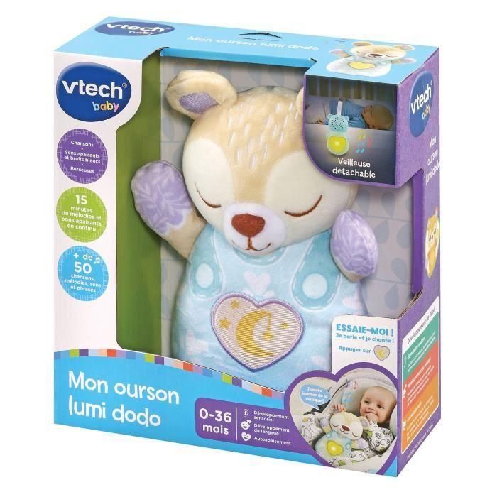 Vtech Baby VT3417765398056 Oso de Peluche My Lumi Dodo para Bebé con Luz y Sonido 2