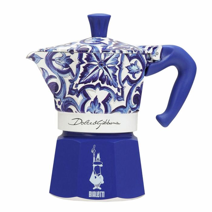 Cafetera Italiana Bialetti MOKA D&G BLU MEDIT. 3T Azul Aluminio 3 Tazas