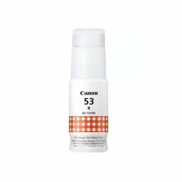 Canon Botella de Tinta GI-53R Roja 60ml ChromaLife100 para PIXMA G650 G550