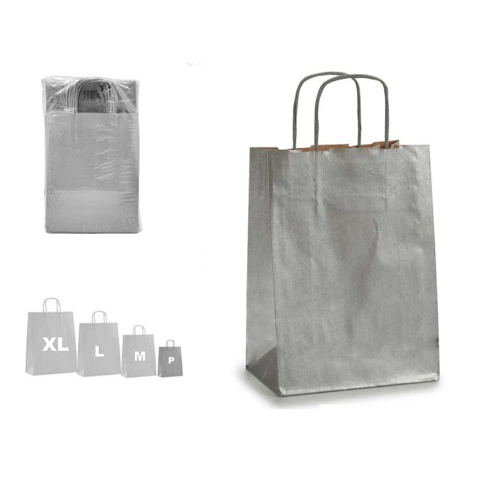 Pincello Bolsa de Papel Plata Kraft Mini 17.7x31x0.2 cm (150 Unidades) Pincello Bolsa de Papel Plata Kraft Mini 17.7x31x0.2 cm (150 Unidades)