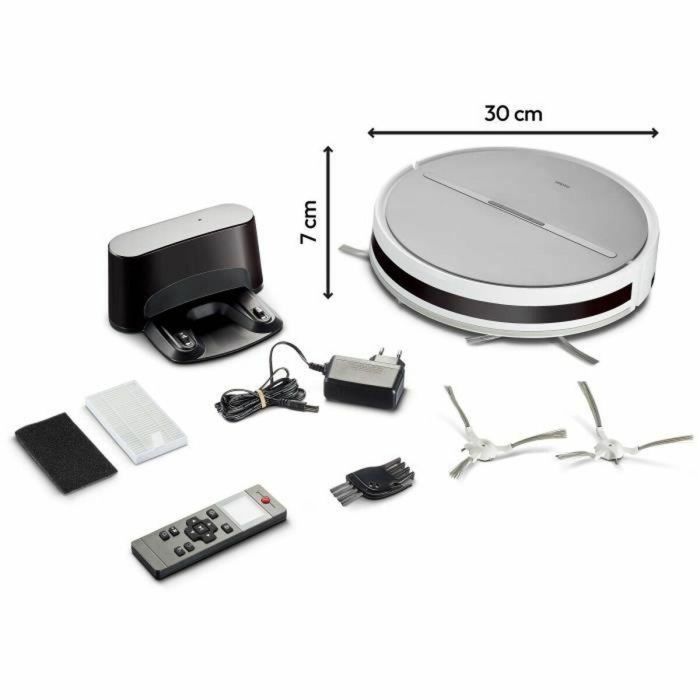 Medion MED4061275230024 Robot Aspirador E35, Succión 2000Pa, Navegación Giroscópica, 2 Cepillos Laterales, Sensor Pared 1