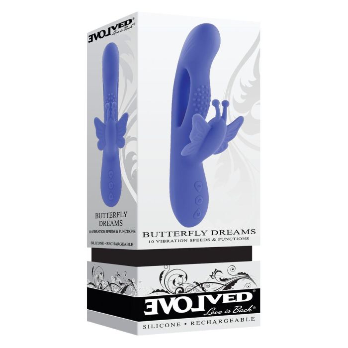 Vibrador Punto G Evolved Morado Mariposa 1 Vibrador Punto G Evolved Morado Mariposa 1