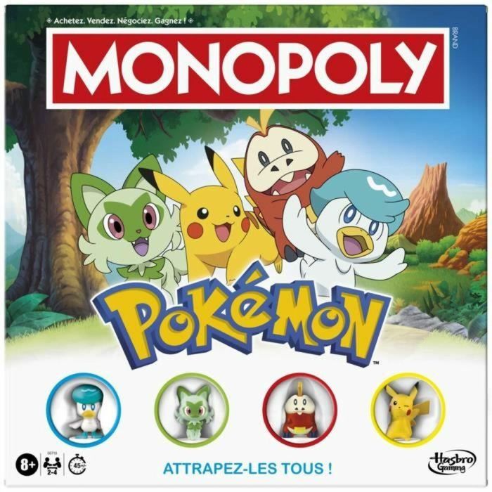 Hasbro HASG0716101 Pokémon Monopoly Juego de Mesa | Edición Pokémon para 2-4 Jugadores, Edad +8 Años, Aprox. 45 Minutos Hasbro HASG0716101 Pokémon Monopoly Juego de Mesa | Edición Pokémon para 2-4 Jugadores, Edad +8 Años, Aprox. 45 Minutos