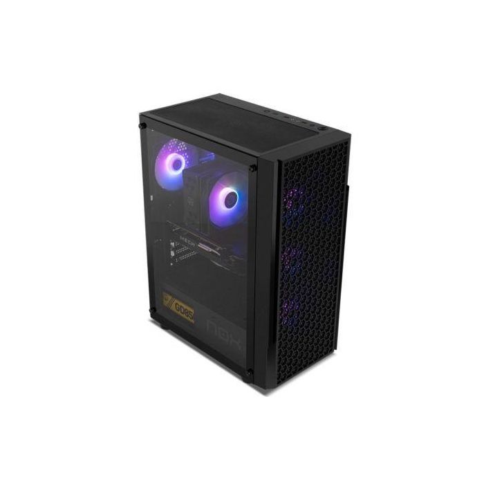 NOX Infinity Beta Semitorre PC ATX Negro con Ventana Lateral de Cristal Templado, Frontal Mesh, Soporte Gráficas 300mm y USB 3.0 2 NOX Infinity Beta Semitorre PC ATX Negro con Ventana Lateral de Cristal Templado, Frontal Mesh, Soporte Gráficas 300mm y USB 3.0 2