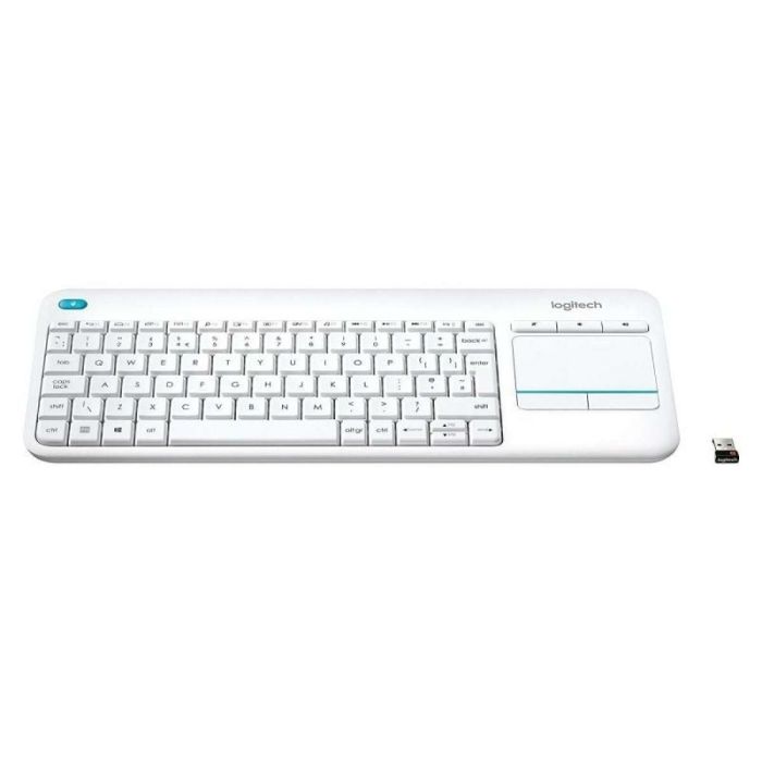 Teclado Logitech K400+ Blanco Qwerty Español QWERTY