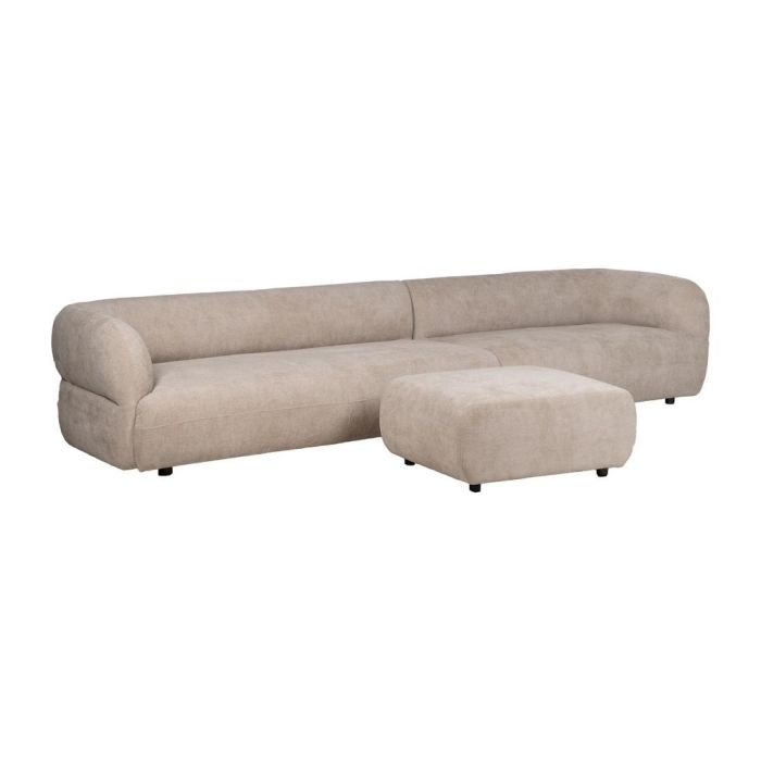 Sofá Módulo Izquierdo Beige Tejido Salón 199 X 92 X 65 cm